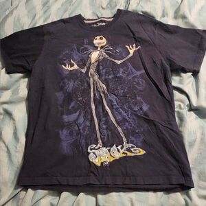 Nightmare Before Christmas Men's Size Large Jack‎ Skellington T Shirt Disney